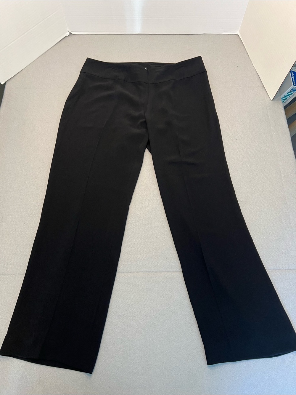 Eileen Fisher Petite Silk Pants Wide Leg Black Size Petite Medium